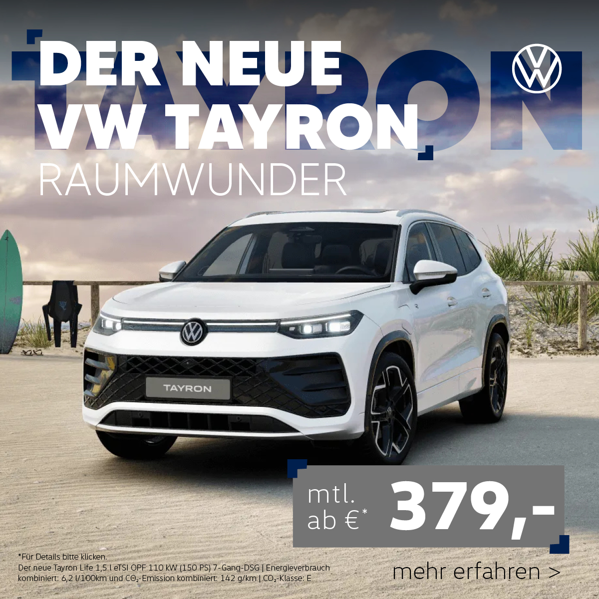 Beitragsbild der neue VW Tayron