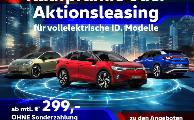  VW ID. Sonderleasing Angebote