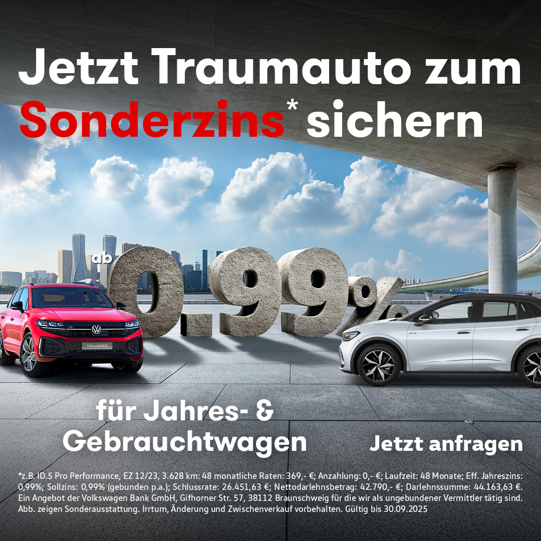 VW VVJ Sonderzins Aktion