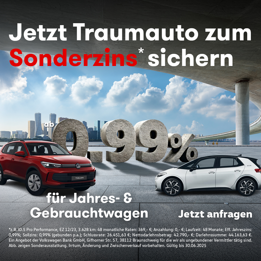 VW VVJ Sonderzins Aktion